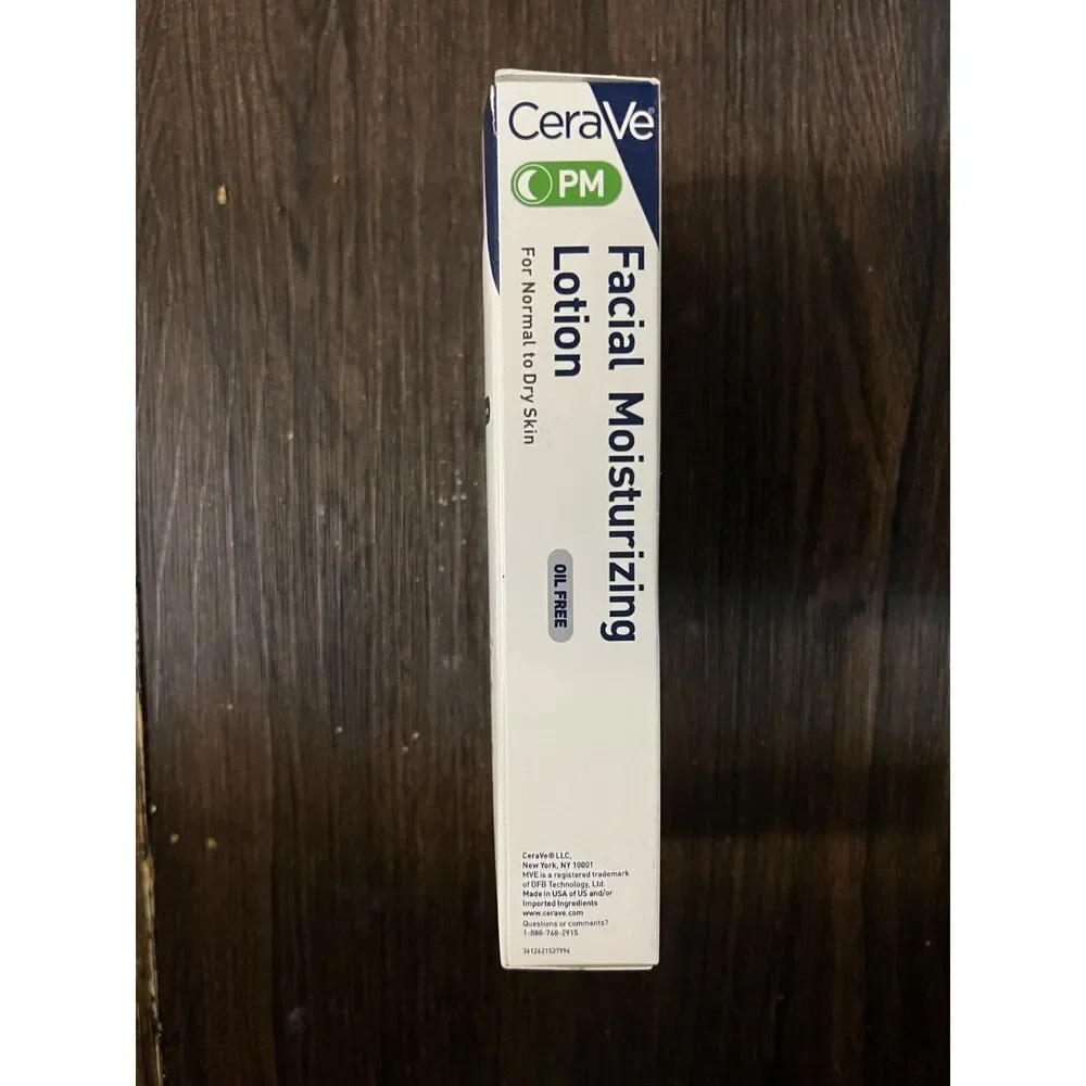 CeraVe PM Night Facial Moisturizing Lotion Oil-Free Fragrance-Free 3 fl oz